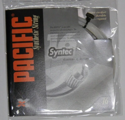 NUEVO Pacific Tennis String Syntec 16 Copolímero 1.33mm Comodidad Duradera Velocidad 133 Foto 1 de 3