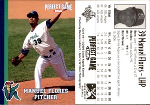 Manuel Flores 2009 Perfect Game Cedar Rapids Kernels #5 Card *AutographDen*