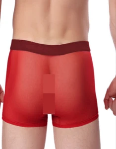 Boxer taille L/XL rouge totale transparence  sexy sheer Ref: S901 - Imagen 1 de 1