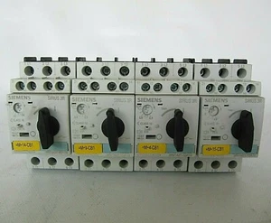 (LOT OF 4) Siemens Circuit Breakers 2x 3RV1421-1DA10 3RV1021-1GA10 3RV1021-4BA10 - Picture 1 of 5