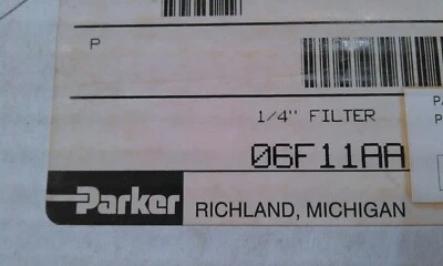 PARKER 06F11AA, PNEUMATIC FILTER, 1/4" PORTS - Image 1 of 4
