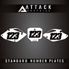 Attack Graphics Number Plate Backgrounds For Honda Crf150r Expert 2007