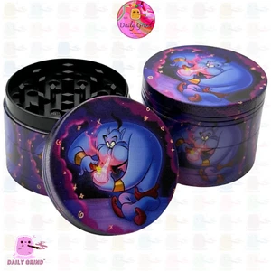 50mm Genie Bottle 90s Film Nostalgia - Metal Tobacco Magnetic Grinder Funny Gift - Picture 1 of 21