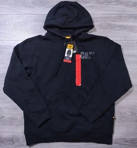 CAT Caterpillar Hoodie Mens Medium Heavy Equipment Logo Sweatshirt Sweater - Picture 1 of 7