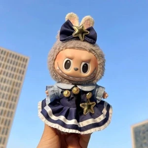 POP MART LABUBU Muñeca de Peluche Los Monstruos Ropa de Repuesto Vestido Estrella Sin Juguetes - Imagen 1 de 2