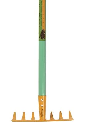 GRÜFFELO Briers Garten Kinder Harke Größe verstellbar Metall Spielzeug Gerät