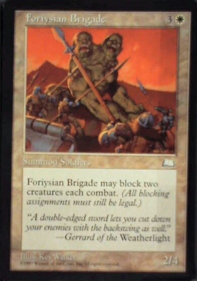 Foriysian Brigade - Weatherlight: #14, Magic: The Gathering Lp R45 - Image 1 of 1