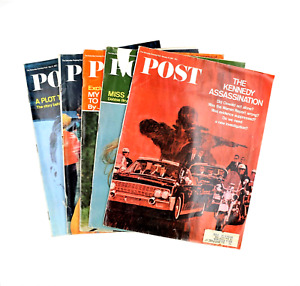 VTG 1965-67 Saturday Evening Post Magazine Kennedy assassination James Meredith
