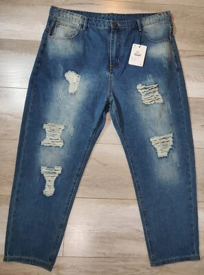 Pantalones de mezclilla Reverb nuevos con etiquetas para hombre talla (38X24) azules desgastados, cremallera mosca Foto 1 de 4