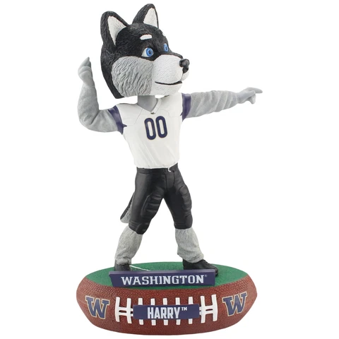 Washington Huskies Mascot Harry the Husky Baller Special Edition Bobblehead NCAA Cover