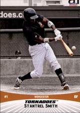 2010 Worcester Tornadoes Choice #2 Stantrel Smith Ellenwood Georgia GA Card