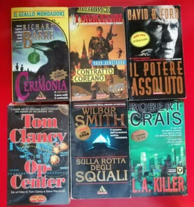 Lotto stock 6 libri tascabili Gialli Barre Crais Clancy Smith Ford Armstrong - Imagen 1 de 1