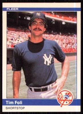 1984 Fleer Update Tim Foli New York Yankees #U-38 - Image 1 of 2