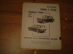 TECHNISCHE ZEITSCHRIFT Fertigungsentwicklung SIMCA 1100 5 und 6 PS 1968 - 1969 - Bild 1 von 1