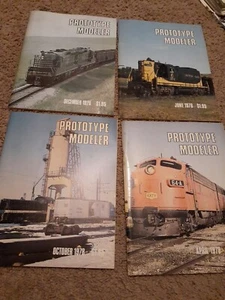 Prototype Modeler Magazine 1981 Bundle (4) Model Train Railroad Vintage - Picture 1 of 5