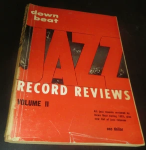 Paperback c1957-58 Down Beat Jazz Record Reviews, Volume II, clean average - Imagen 1 de 9