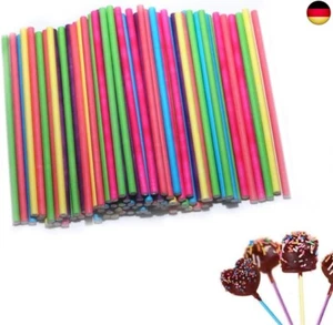 Cake Pop Stiele (50 Stück), Lollipop Sticks Bastelstäbe Rattanstäbchen für Hei - Bild 1 von 7