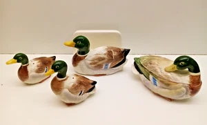 Otagiri Japan Duck Salt & Pepper Shaker ,Napkins Holder, Condiment or Sugar Dish - Picture 1 of 24