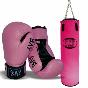 BAY® BOXSET Kinder Kids Junior PINK ROSA Box-Set Sandsack Boxsack Boxhandschuhe - Bild 1 von 7