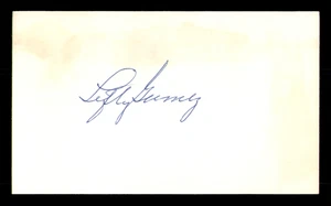 Lefty Gomez Autographed 3x5 Index Card New York Yankees (Back Damage) 213715 - Picture 1 of 2