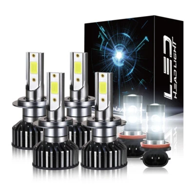 For Mercedes-Benz E350 E320 E550 -8000K blue LED Headlight +Fog Light Bulbs Kit - Image 1 of 4