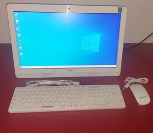 Pc Acer Aspire All-In-One ZC-606 SSD 240 / Ram 8 Gb Windows 10 Bianco - Imagen 1 de 5