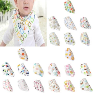 Baby Bandanna Dribble Bibs Feeding Cotton Saliva - Various Styles - UK Supplier - Picture 1 of 16