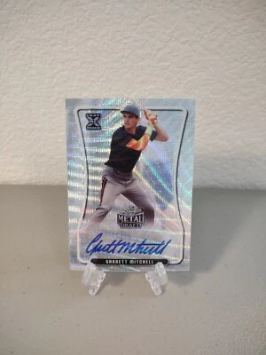 2020 Leaf Metal Draft Garrett Mitchell Silver Wave Auto XRC - Image 1 of 2