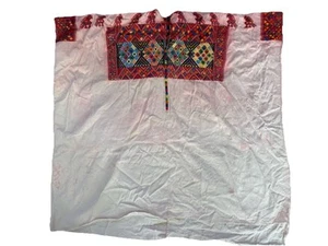 Vintage guatemaltekisches Huipil Top schwer bestickt handgewebt Boho - Bild 1 von 10