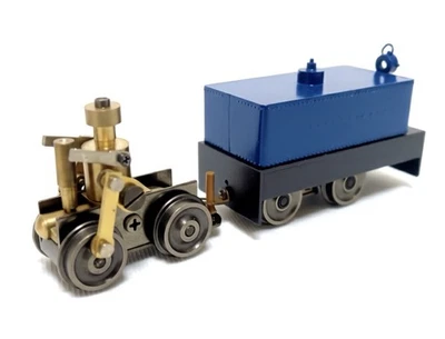 HOn30/HOe Sugiyama Foot-Pedaling Robot Car w/Powered Truck Unit RTR Brass Model - Image 1 of 4