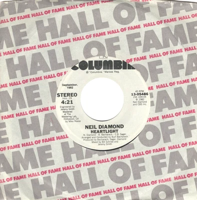 Neil Diamond:  Heartlight / Yesterday's Songs .. 45 RPM 7568 - Image 1 of 3