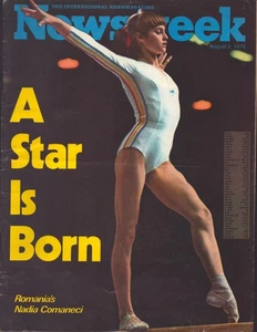 Romania's Nadia Comaneci Vintage 1976 Newsweek Magazine No Lebel !! - Picture 1 of 1