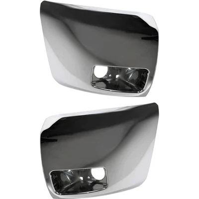Juego de tapas de parachoques para Chevy Silverado 1500 07-13 con orificio de luz antiniebla cromado Foto 1 de 4