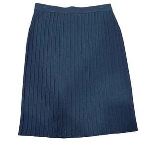 St John by Marie Gray Pleated Skirt Size 2 Black Mini Skirt NEW WITH TAGS - Picture 1 of 9