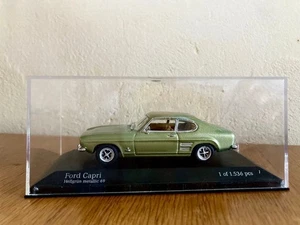 MINICHAMPS 1/43 Ford Capri Metallic Green Limited 1 of 1536 Diecast Model Car - Picture 1 of 8