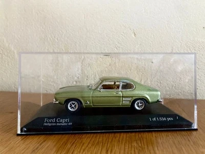 MINICHAMPS 1/43 Ford Capri Metallic Green Limited 1 of 1536 Diecast Model Car - Image 1 of 4