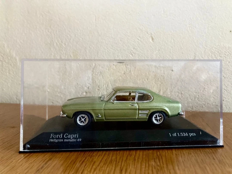 MINICHAMPS 1/43 Ford Capri Metallic Green Limited 1 of 1536 Diecast Model Car - Image 1 of 4