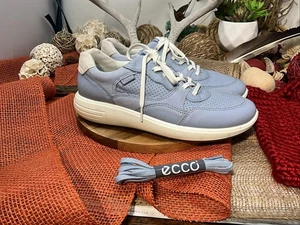 Ecco Soft Dusty Blue Women’s Shoes Size 8 - Picture 1 of 6
