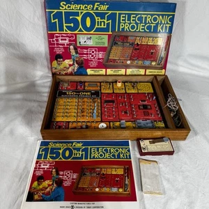 Radio Shack Science Fair 150 en 1 Kit de Proyecto Electrónico Madera 28-248 + Manual - Imagen 1 de 11