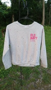 Old Navy 1994 Vintage  Logo Crewneck Sweatshirt Grey, Girls Size XL (14/16) - Picture 1 of 6