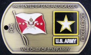 Vice Chief of Staff General Dick Cody Challenge Coin V2 - Picture 1 of 2