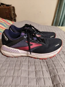 Zapatos para correr Brooks Adrenaline GTS 22 para mujer 9,5 ancho azul púrpura 1203531D080 - Imagen 1 de 9