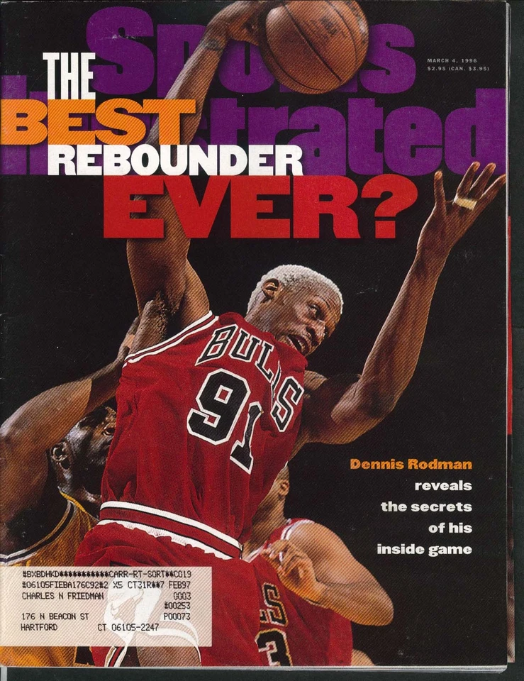 SPORTS ILLUSTRATED Dennis Rodman Ray Allen Bryce Paup 3/4 1996 Foto 1 de 1