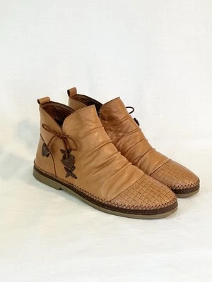 Spring Step Women's Pomeroy Chelsea Boot Leather Sz 10.5-11. Camel Color - Image 1 of 4