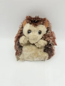 Folkmanis Hedgehog Puppet Porcupine Plush Toy Brown Ball Realistic Animal 6" - Picture 1 of 8