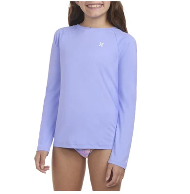 Top de natación Hurley UPF manga larga para niñas-púrpura-talla 18/20-nuevo con etiquetas Foto 1 de 3