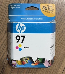 NOS OEM HP 97 dreifarbige Tintenpatrone NEU Vivera JAN 2011 NEU VERSIEGELT - Bild 1 von 3