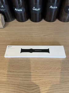 Seltenes nagelneues Original Apple Watch schwarzes Sportarmband 42 mm, beide SM/ML enthalten - Bild 1 von 2