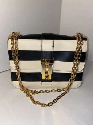 Bolso de hombro Valentino rockstud pequeño a rayas Foto 1 de 4