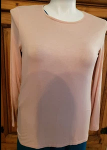 Chico's Women's Ultimate Tee Pink  Chico's 2 Large Long Sleeve - Picture 1 of 3